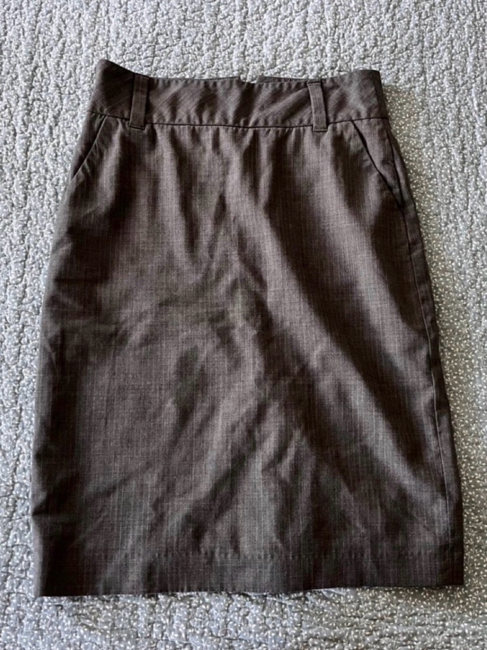 Classic Women's Grey Pencil Skirt